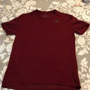 EUC Maroon Adidas Short Sleeve Tee